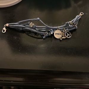 Peace themed charm bracelet
